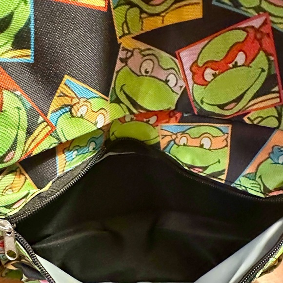 Nickelodeon Ninja Turtle Kids Backpack - Green, Red, Orange, Blue - NWT - Picture 4 of 5